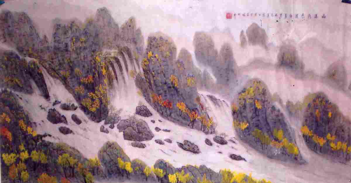 山瀑清香96×178cm