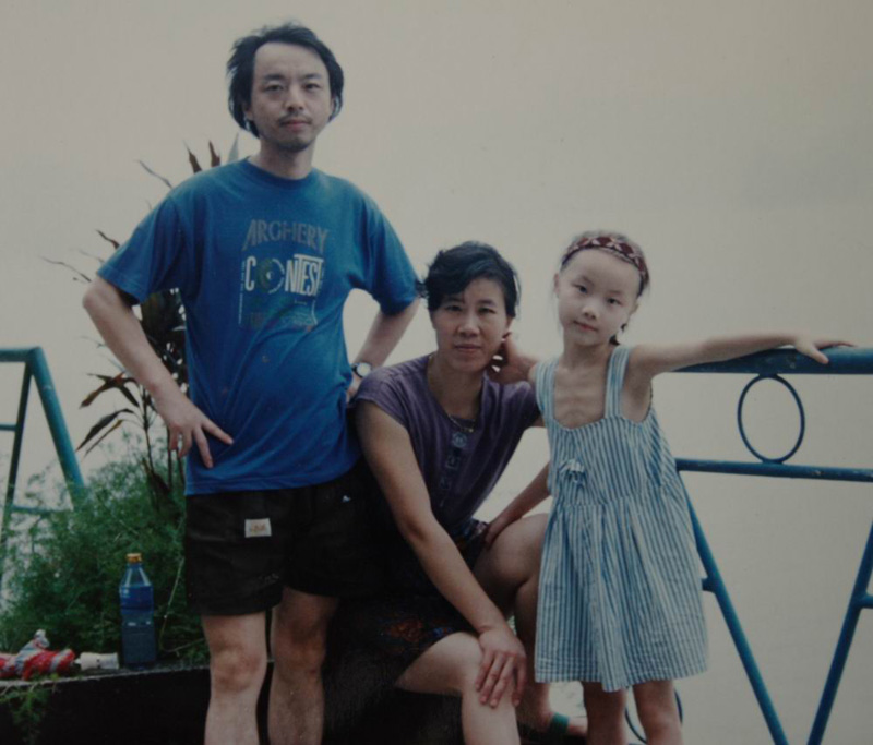 1989年与家人在岳阳