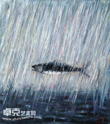 《鱼系列之四》110×125cm