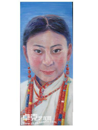 《西藏人物之四》70×180cm