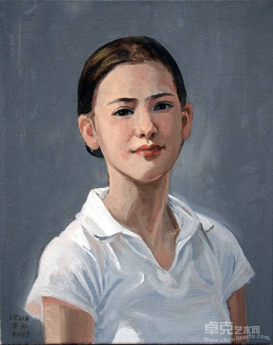 女儿像 油画 40x50cm 2007