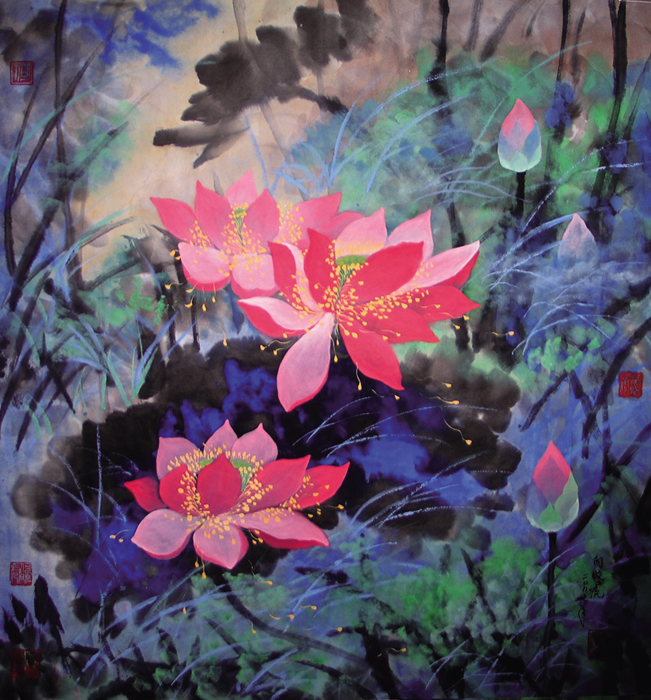 满塘花香68 x 72 cm