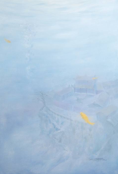 曾国《山峡，你不孤独》NO.7；布面油画150.100cm,2008