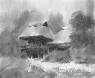 山田大作 《静雨》