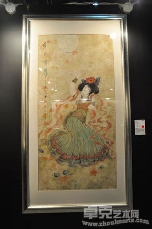 张小琴工笔国画《暖日和风》，售价44200元。