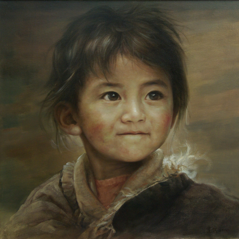 西藏儿童组画380*80