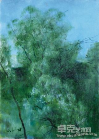 梅尔尼科夫（俄罗斯）《树》52,5×39,5cm_1968