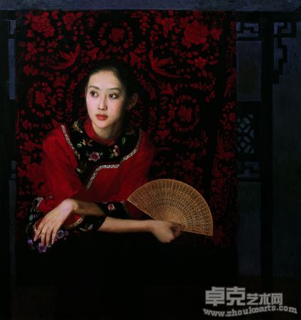 陈衍宁 春宵127x122cm 布面油画2005