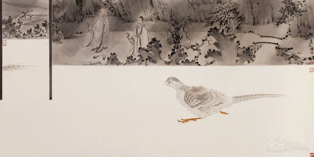 畅神·白莲社的传说之一50.2x100.4 cm
