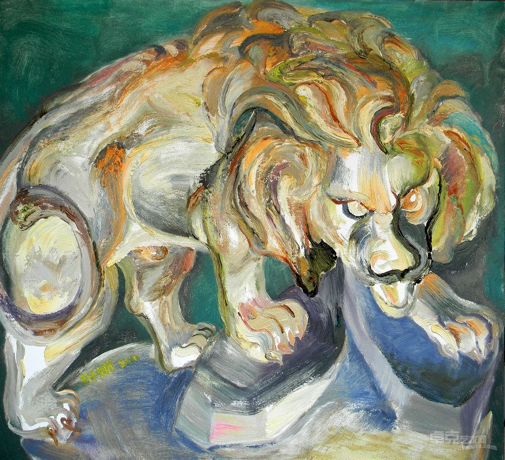 石膏狮子2010