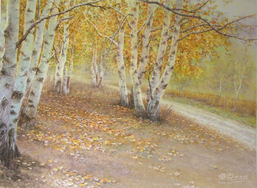 《金色的秋天》76×56cm