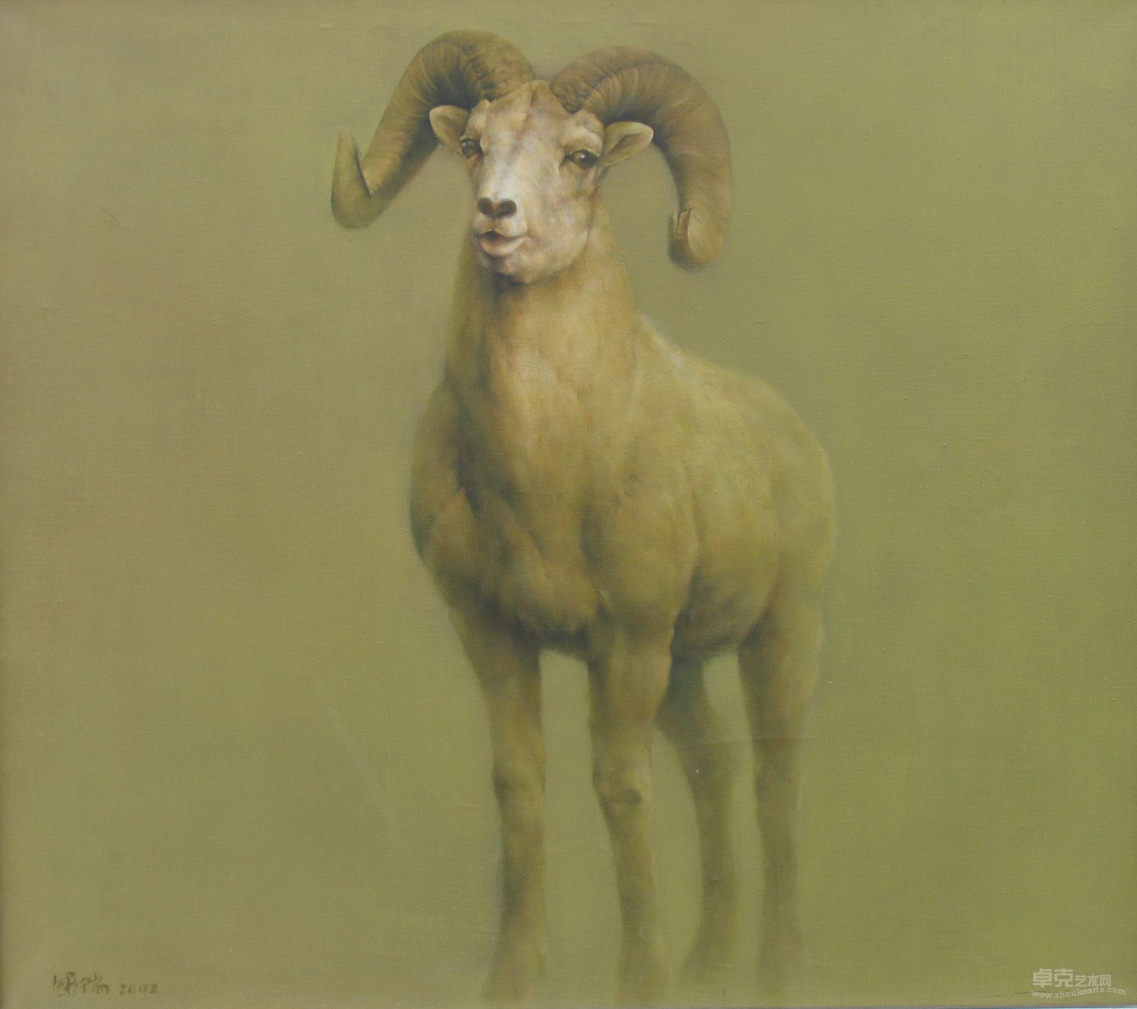 《岩之羊》获山东省铜奖80x80cm