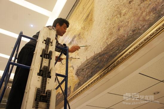 《美丽中国，黄河赞歌》大型综合技法油画“落户”中央党校并被永久收藏