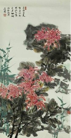 《珊瑚花》70×140cm