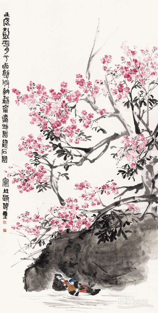 云南写生之夹竹桃  Yunnan Sketch - Oleander248cm×124cm