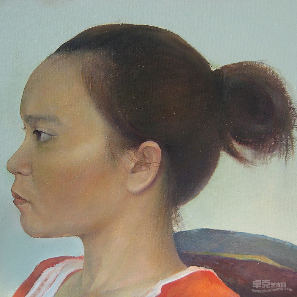 油画肖像30×30cm
